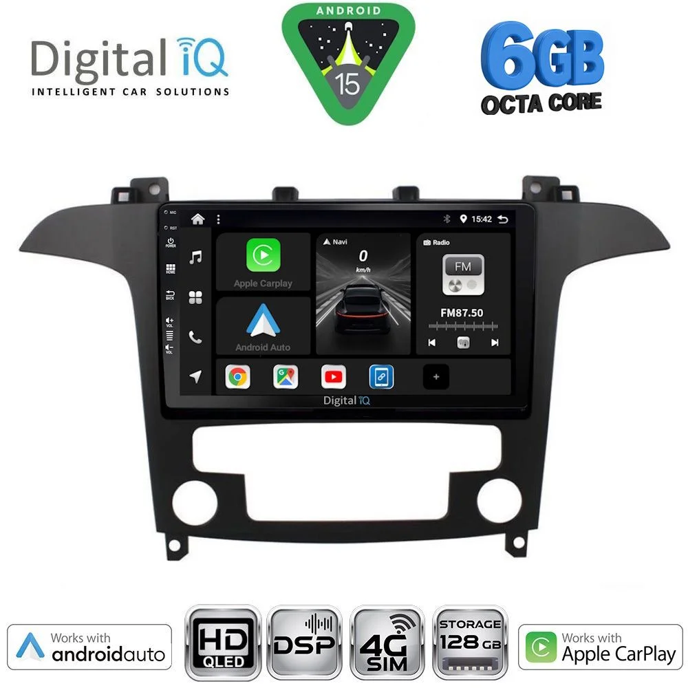 Φωτογραφία προϊόντος: DIGITAL IQ BXF 17175_CPAA CLIMA (9inc) MULTIMEDIA TABLET for FORD SMAX mod. 2006-2014