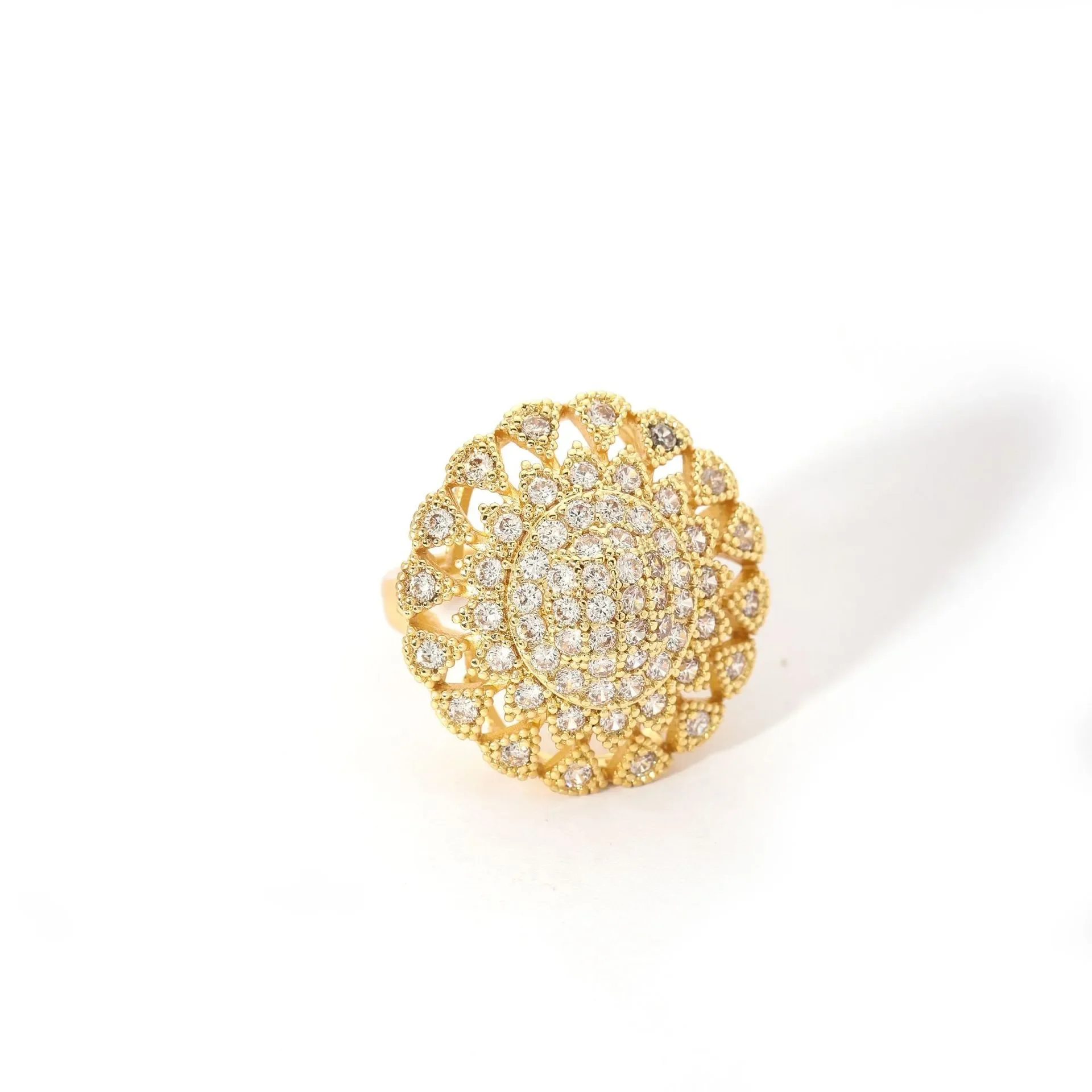 Φωτογραφία προϊόντος: Peach Jewelry Peach Jewerly Γυναικείο Δαχτυλίδι Από Ανοξείδωτο Ατσάλι Επιχρυσωμένο Με Ζιργκόν Size 8&10