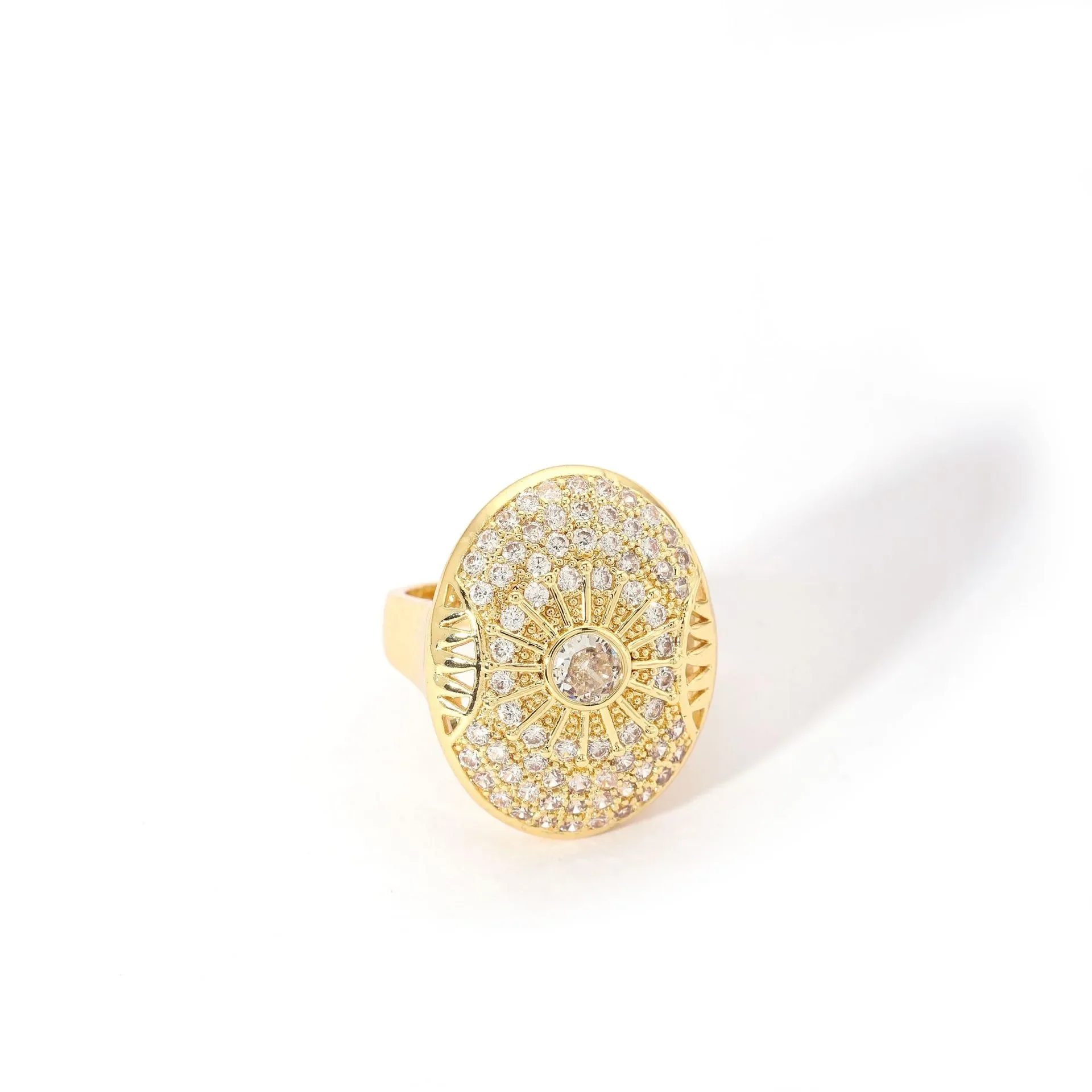 Φωτογραφία προϊόντος: Peach Jewelry Peach Jewerly Γυναικείο Δαχτυλίδι Από Ανοξείδωτο Ατσάλι Επιχρυσωμένο Με Ζιργκόν Size 8&10