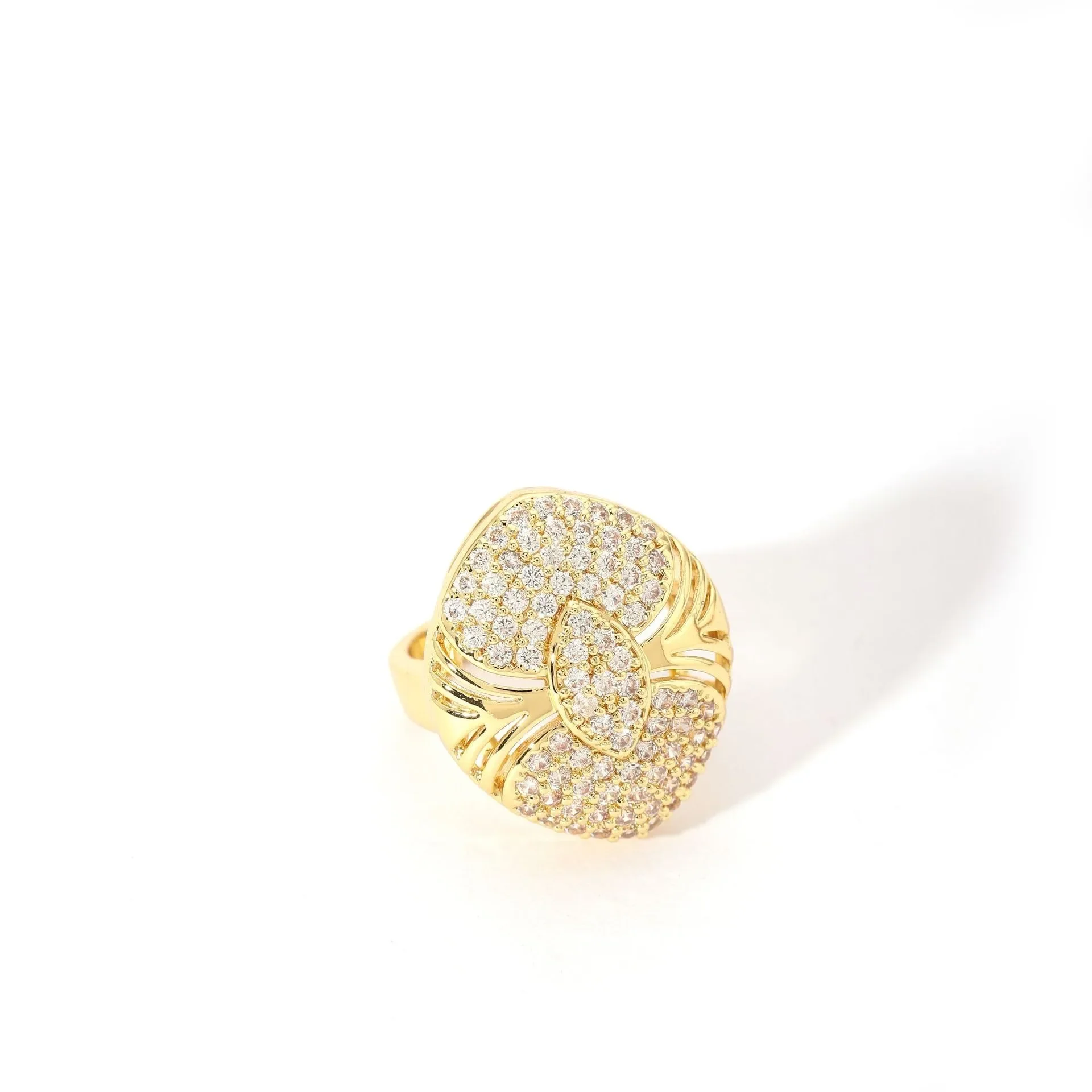 Φωτογραφία προϊόντος: Peach Jewelry Peach Jewerly Γυναικείο Δαχτυλίδι Από Ανοξείδωτο Ατσάλι Επιχρυσωμένο Με Ζιργκόν Size 8