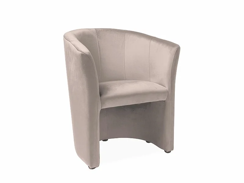Φωτογραφία προϊόντος: DIOMMI FOTEL TM-1 VELVET C. BEŻ BLUVEL 40 / WENGE