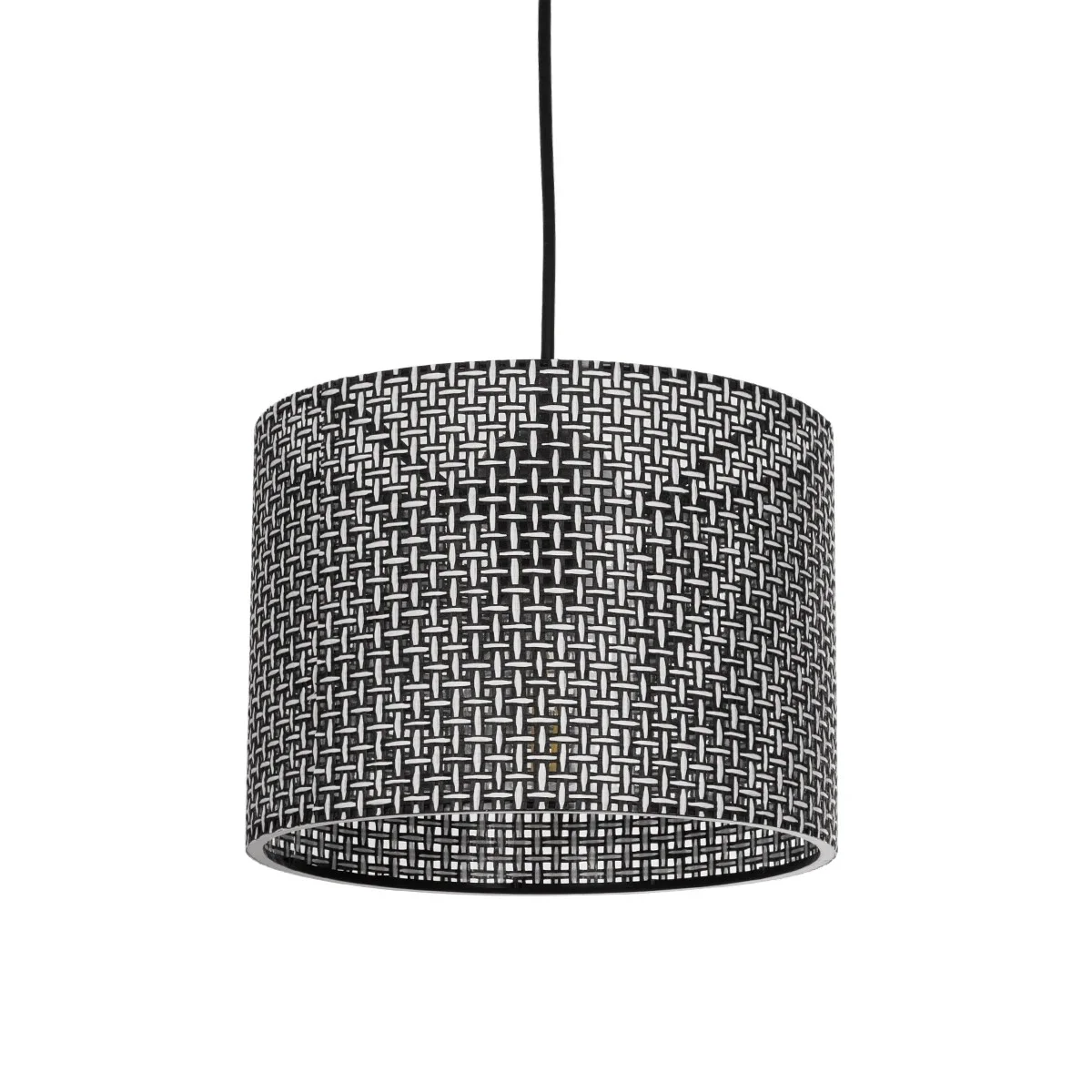 Φωτογραφία προϊόντος: GLOBOSTAR® CLAIRIE 203-0133 Μοντέρνο Κρεμαστό Φωτιστικό Οροφής με Ντουί 1 x E27 AC 220-240V IP20 - Μαύρο & Λευκό - Μ22 x Π22 x Υ18cm