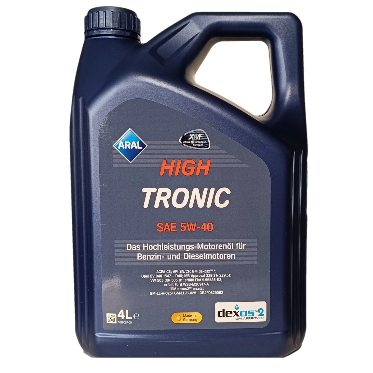 Φωτογραφία προϊόντος: ΛΑΔΙ ΚΙΝΗΤΗΡΑ ARAL HIGH TRONIC SAE 5W40 4lt
