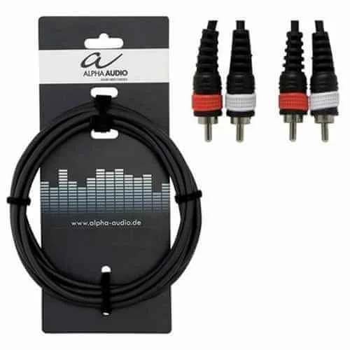 Φωτογραφία προϊόντος: Alpha Audio 190190 Basic Line Διπλό καλώδιο 2x RCA - 2x RCA 1,5m