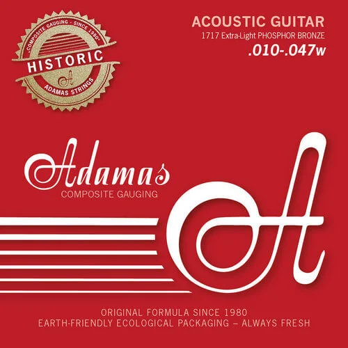 Φωτογραφία προϊόντος: Adamas 1717 Historic Reissue Set Χορδές Ακουστικής Κιθάρας P. Bronze 010