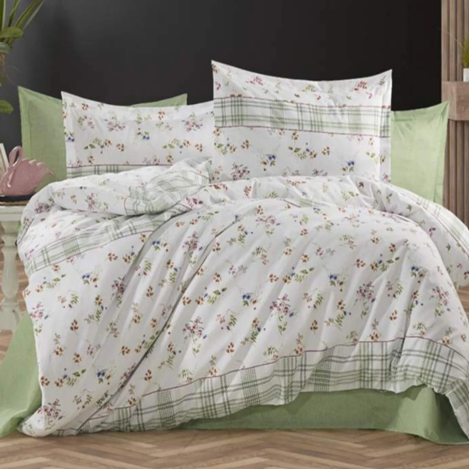 Φωτογραφία προϊόντος: MayHome Σετ Παπλωματοθήκη Polycotton Διπλή (Π: 200cm x Μ: 240cm) – 2520816504 Floral
