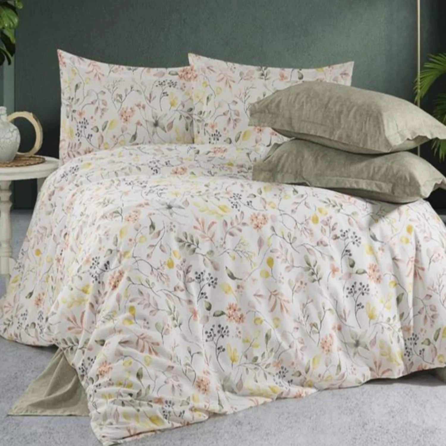 Φωτογραφία προϊόντος: MayHome Σετ Παπλωματοθήκη Polycotton Ημίδιπλη (Π: 180cm x Μ: 240cm) – 2520826511 Floral