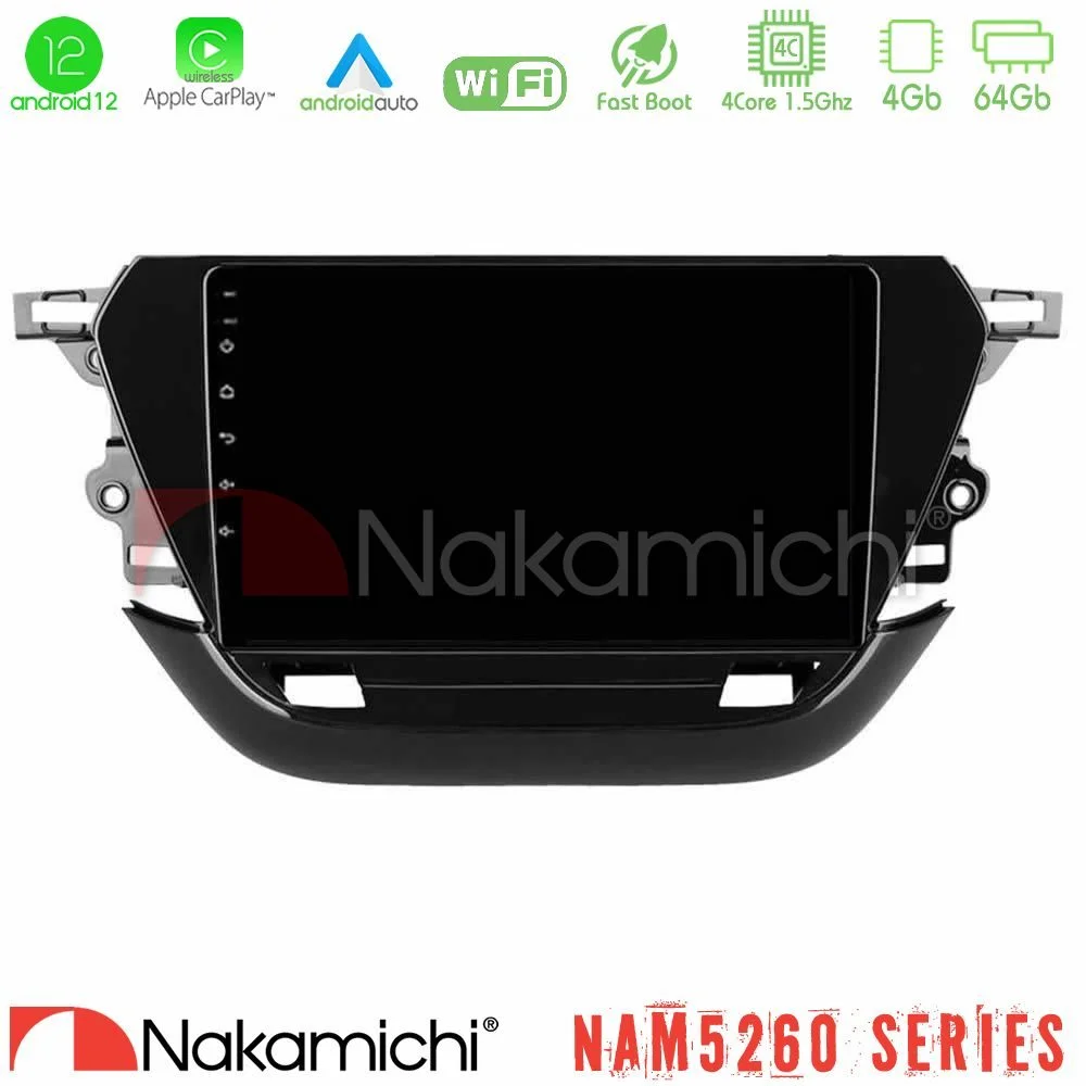 Φωτογραφία προϊόντος: Nakamichi NAM5260 Series 4Core Android12 4+64GB Opel Corsa F 2019-2023 Navigation Multimedia Tablet 9 Με Carplay & Android Auto