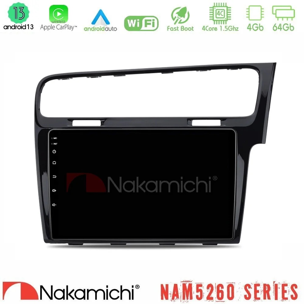 Φωτογραφία προϊόντος: Nakamichi NAM5260 Series 4Core Android13 4+64GB VW GOLF 7 RHD Navigation Multimedia Tablet 10 Με Carplay & Android Auto