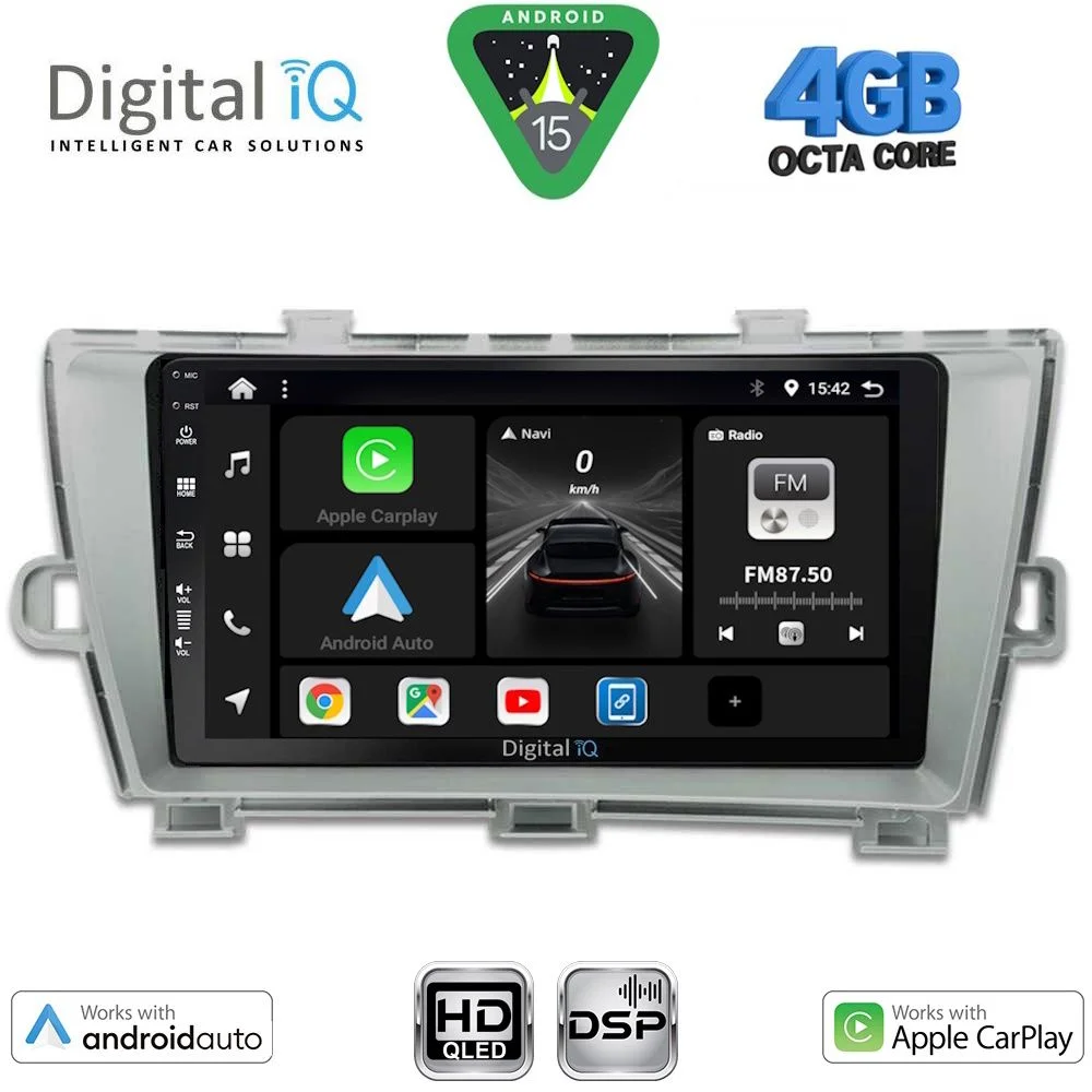 Φωτογραφία προϊόντος: DIGITAL IQ BXF 16726SL_CPAA (9inc) MULTIMEDIA TABLET for TOYOTA PRIUS mod. 2009-2015 (SILVER)