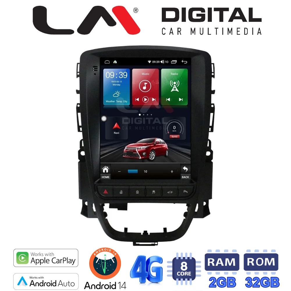 Φωτογραφία προϊόντος: LM Digital - LM TR8072 GPS Οθόνη OEM Multimedia τυπου Tesla 9,7inch Opel Astra J (CarPlay/AndroidAuto/BT/GPS/WIFI/GPRS)