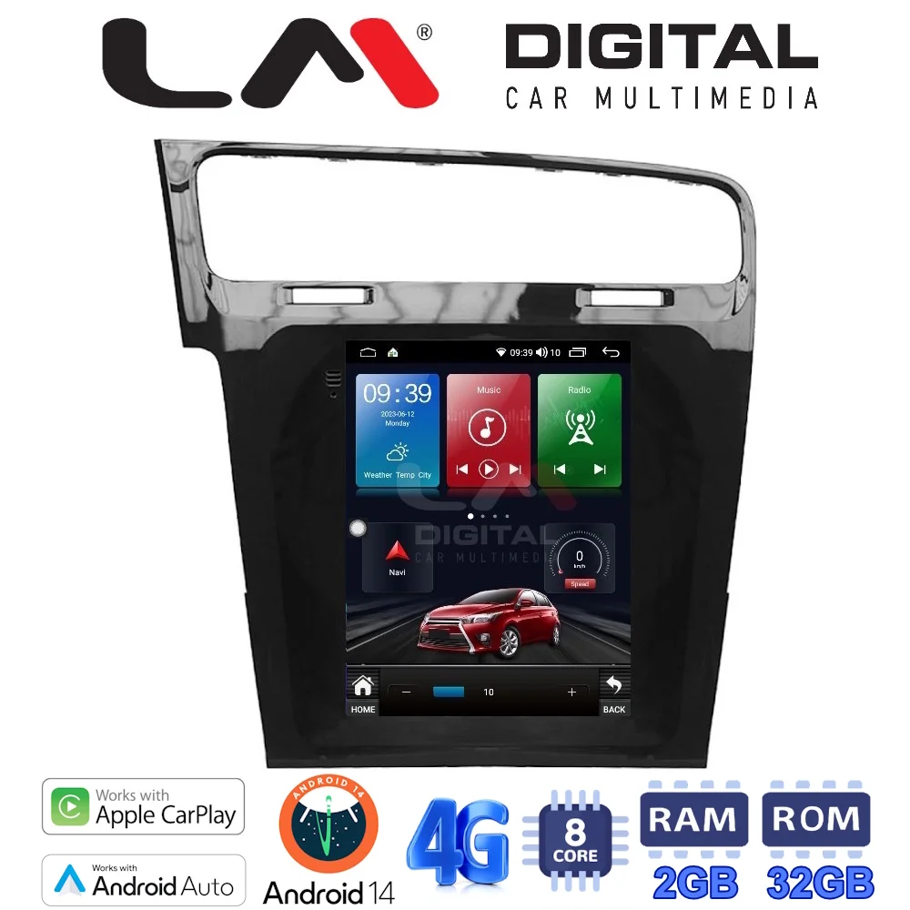 Φωτογραφία προϊόντος: Digital iQ LM Digital - LM TR8591 GPS Οθόνη OEM Multimedia τυπου Tesla 9,7inch VW Golf 7 (CarPlay/AndroidAuto/BT/GPS/WIFI/GPRS)