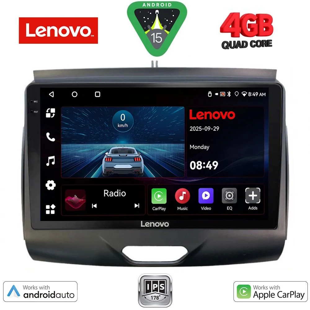 Φωτογραφία προϊόντος: LENOVO LVE 8172B_CPAA (9inc) MULTIMEDIA TABLET for FORD RANGER mod. 2015-2018