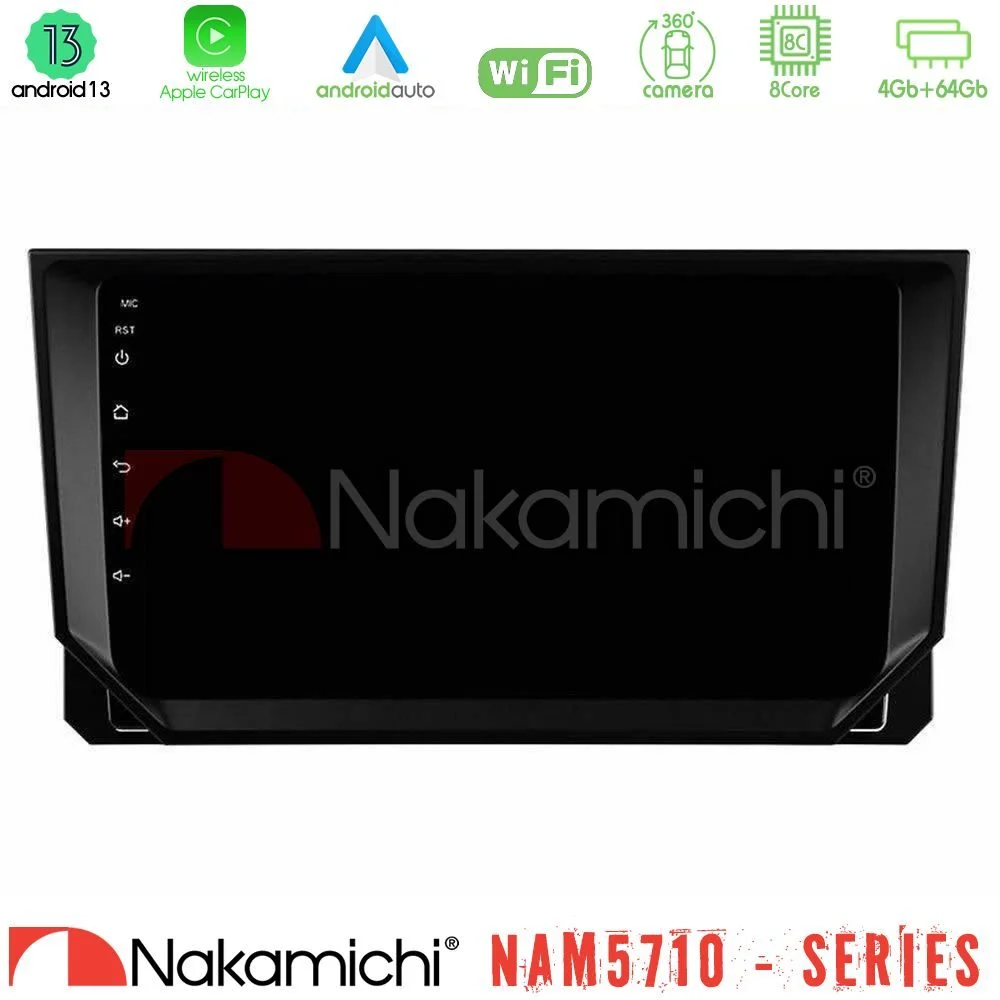 Φωτογραφία προϊόντος: Nakamichi NAM5710 Series 8Core Android13 4+64GB Seat Arona/Ibiza Navigation Multimedia Tablet 9