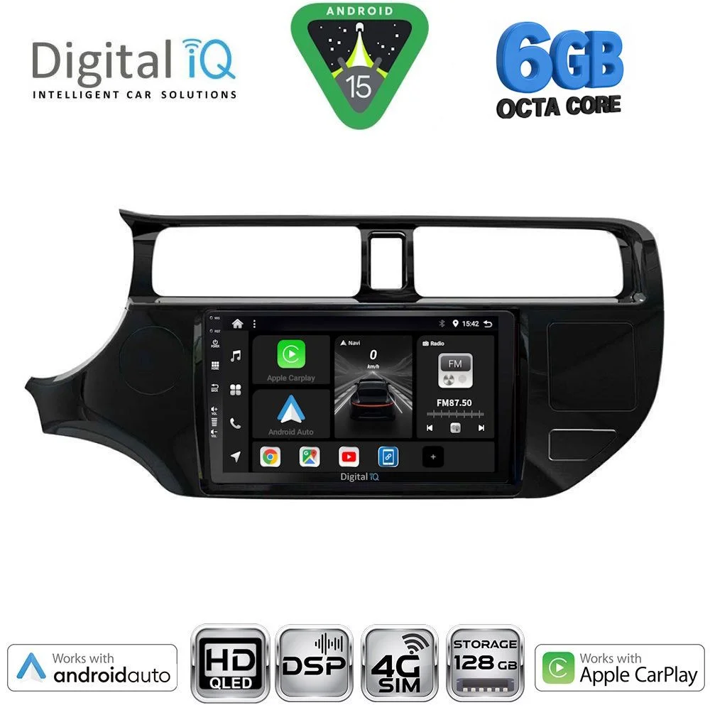 Φωτογραφία προϊόντος: DIGITAL IQ BXF 17314_CPAA (9inc) MULTIMEDIA TABLET for KIA RIO mod. 2012-2015