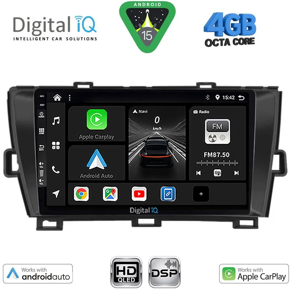 Φωτογραφία προϊόντος: DIGITAL IQ BXF 16726BL_CPAA (9inc) MULTIMEDIA TABLET for TOYOTA PRIUS mod. 2009-2015 (BLACK)