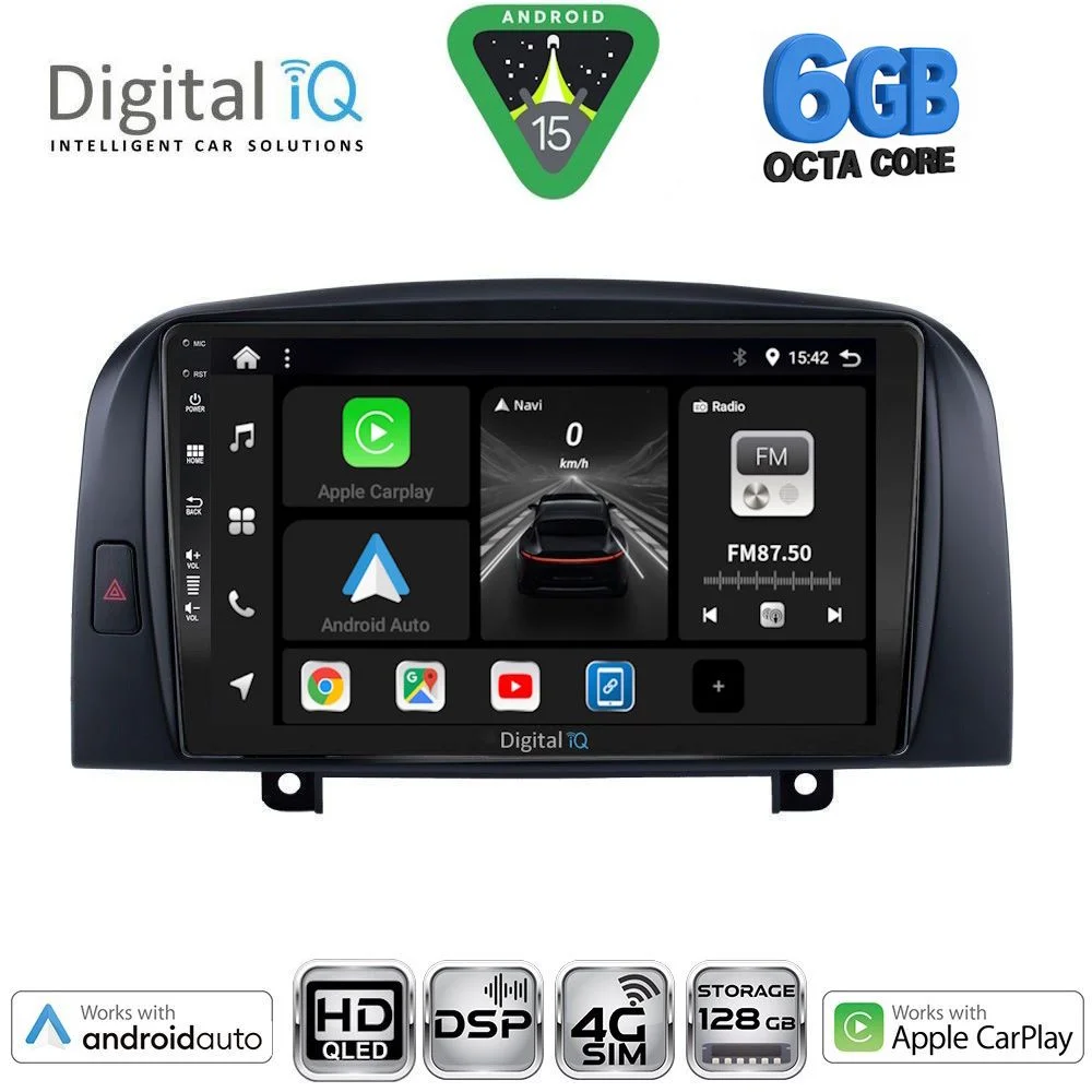 Φωτογραφία προϊόντος: DIGITAL IQ BXF 17248_CPAA (9inc) MULTIMEDIA TABLET for HYUNDAI SONATA mod. 2006-2009