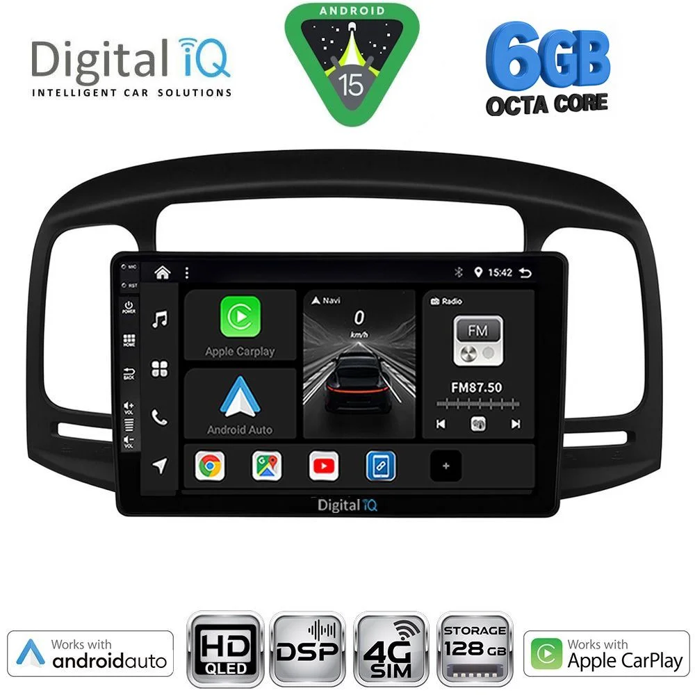 Φωτογραφία προϊόντος: DIGITAL IQ BXF 17249BL_CPAA (9inc) MULTIMEDIA TABLET for HYUNDAI ACCENT mod. 2005-2012