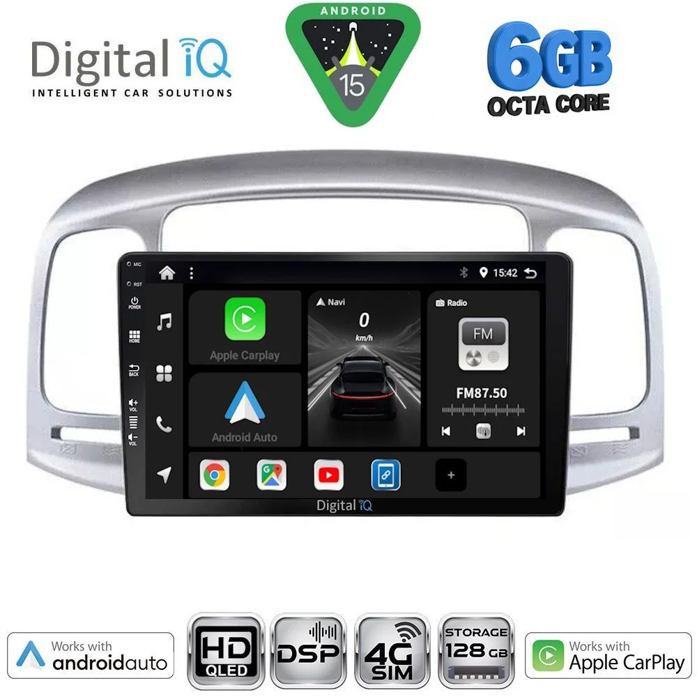 Φωτογραφία προϊόντος: DIGITAL IQ BXF 17249SL_CPAA (9inc) MULTIMEDIA TABLET for HYUNDAI ACCENT mod. 2005-2012