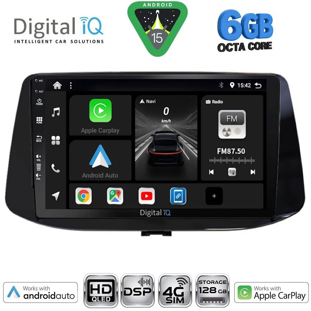 Φωτογραφία προϊόντος: DIGITAL IQ BXF 17233_CPAA (9inc) MULTIMEDIA TABLET for HYUNDAI i30 mod. 2018-2025