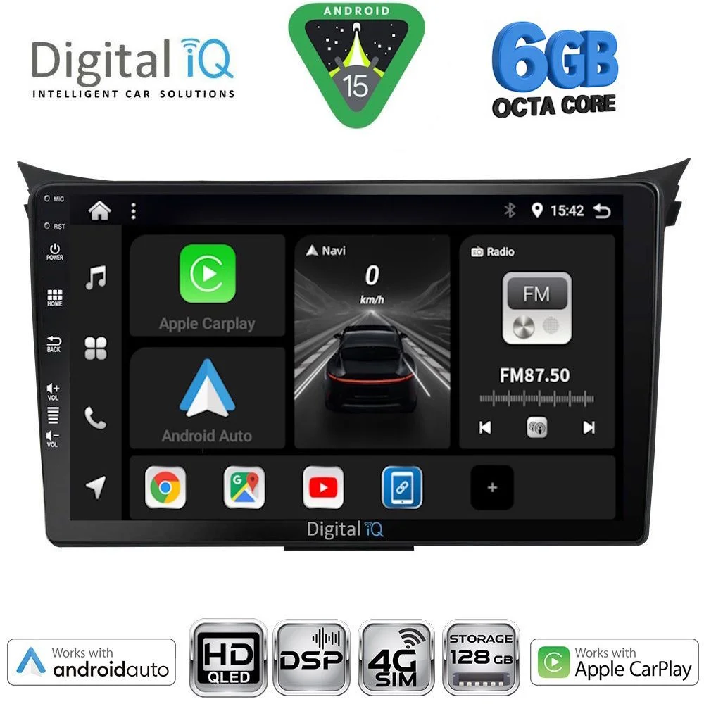 Φωτογραφία προϊόντος: DIGITAL IQ BXF 17232_CPAA (9inc) MULTIMEDIA TABLET for HYUNDAI i30 mod. 2012-2017