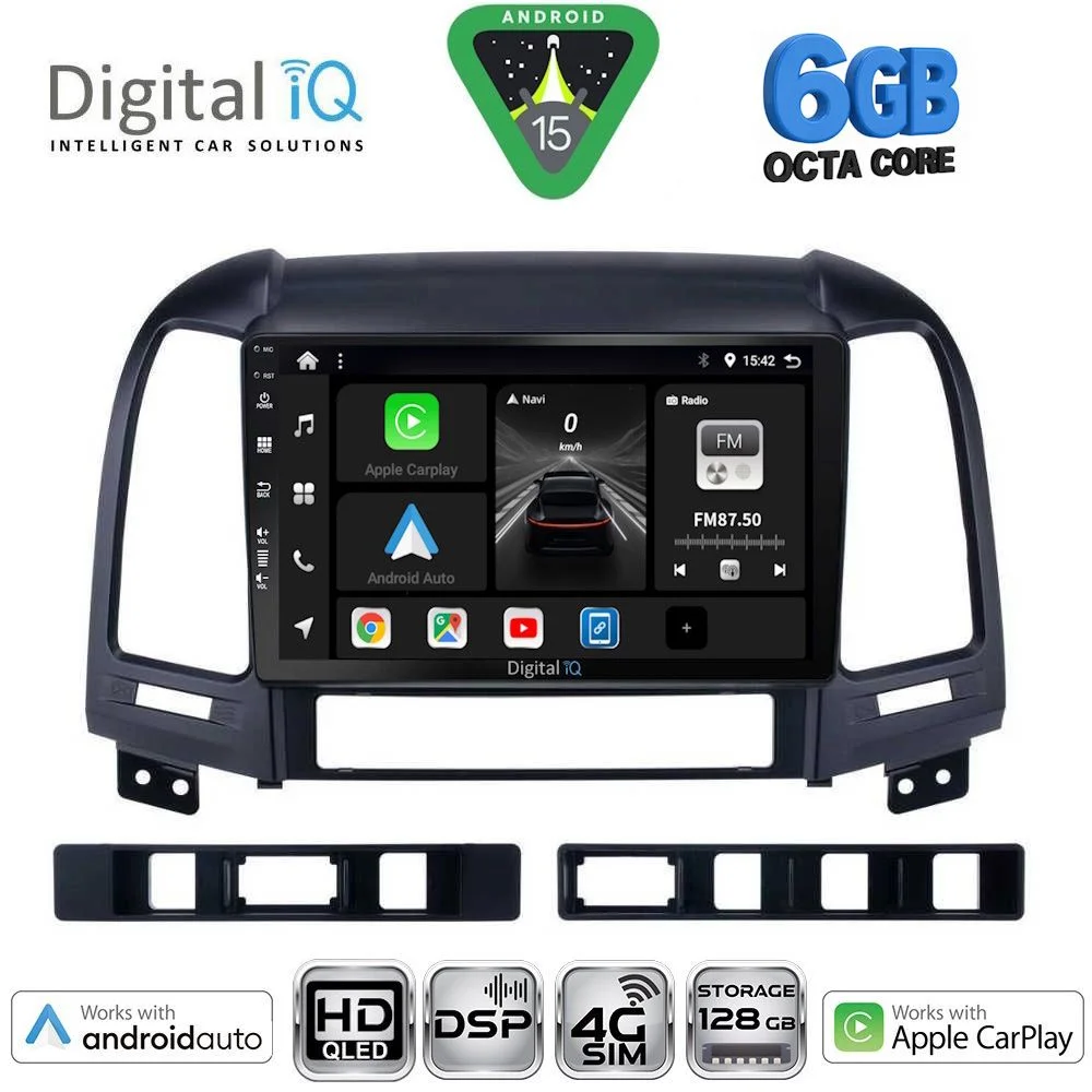 Φωτογραφία προϊόντος: DIGITAL IQ BXF 17239_CPAA (9inc) MULTIMEDIA TABLET for HYUNDAI SANTA FE mod. 2005-2013