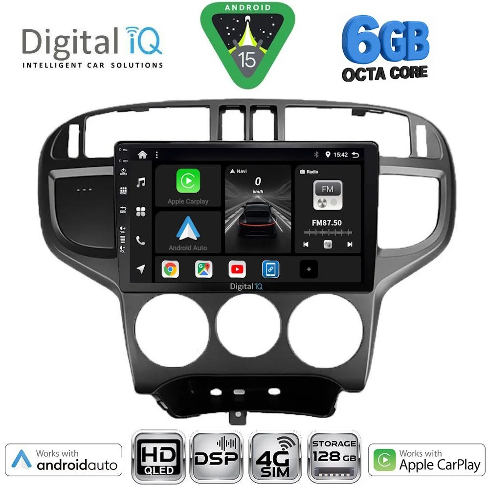 Φωτογραφία προϊόντος: DIGITAL IQ BXF 17240_CPAA (9inc) MULTIMEDIA TABLET for HYUNDAI MATRIX mod. 2001-2010