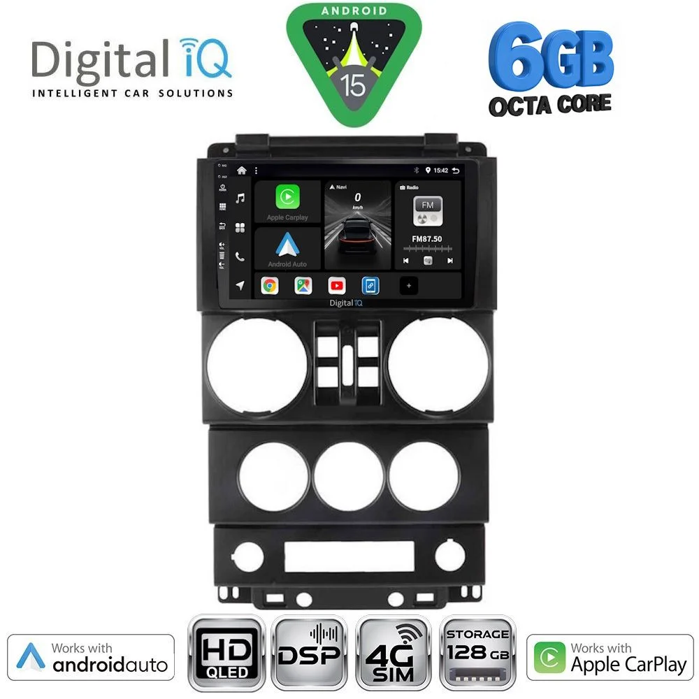 Φωτογραφία προϊόντος: DIGITAL IQ BXF 17294_CPAA (9inc) MULTIMEDIA TABLET for JEEP WRANGLER mod. 2006-2011