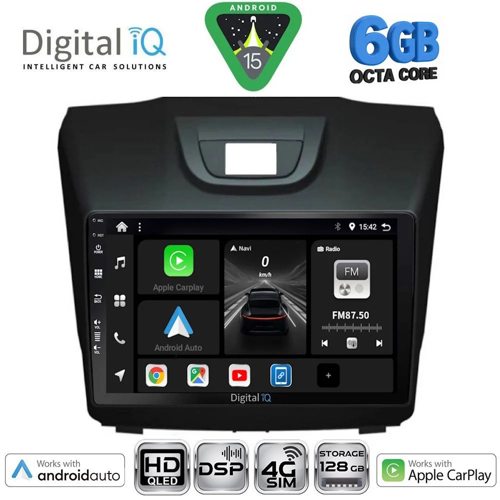 Φωτογραφία προϊόντος: DIGITAL IQ BXF 17255_CPAA (9inc) MULTIMEDIA TABLET for ISUZU DMAX mod. 2012-2020