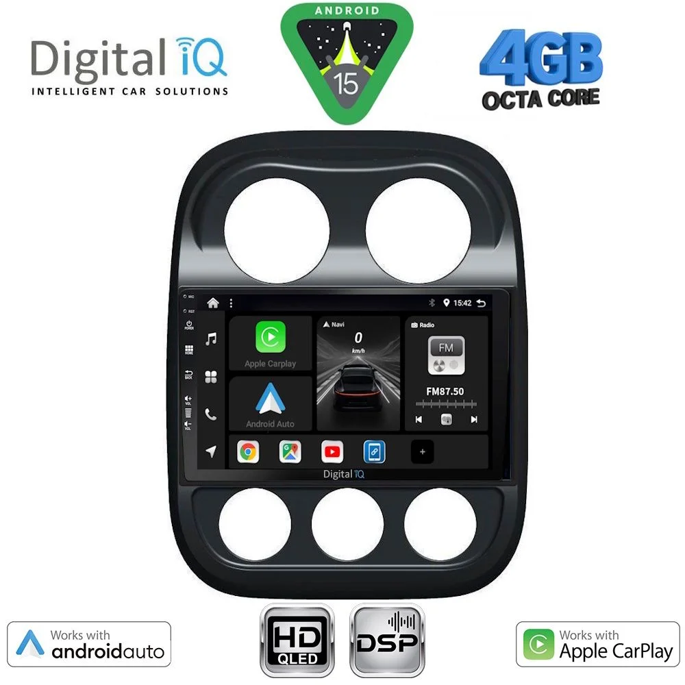 Φωτογραφία προϊόντος: DIGITAL IQ BXF 17277_CPAA (10inc) MULTIMEDIA TABLET for JEEP COMPASS - PATRIOT mod. 2007-2016
