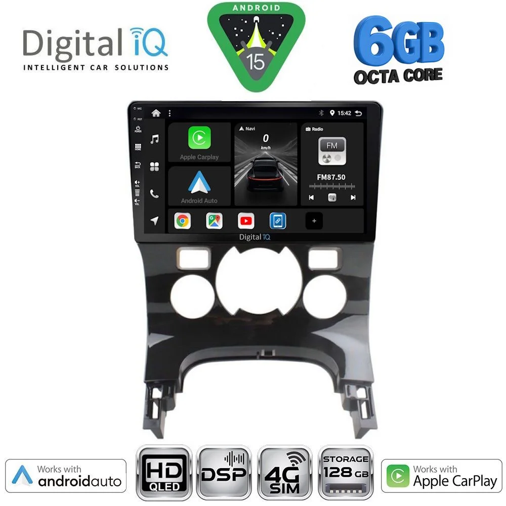 Φωτογραφία προϊόντος: DIGITAL IQ BXF 17515CL_CPAA (9inc) MULTIMEDIA TABLET for PEUGEOT 3008 mod. 2008-2016 με CLIMA
