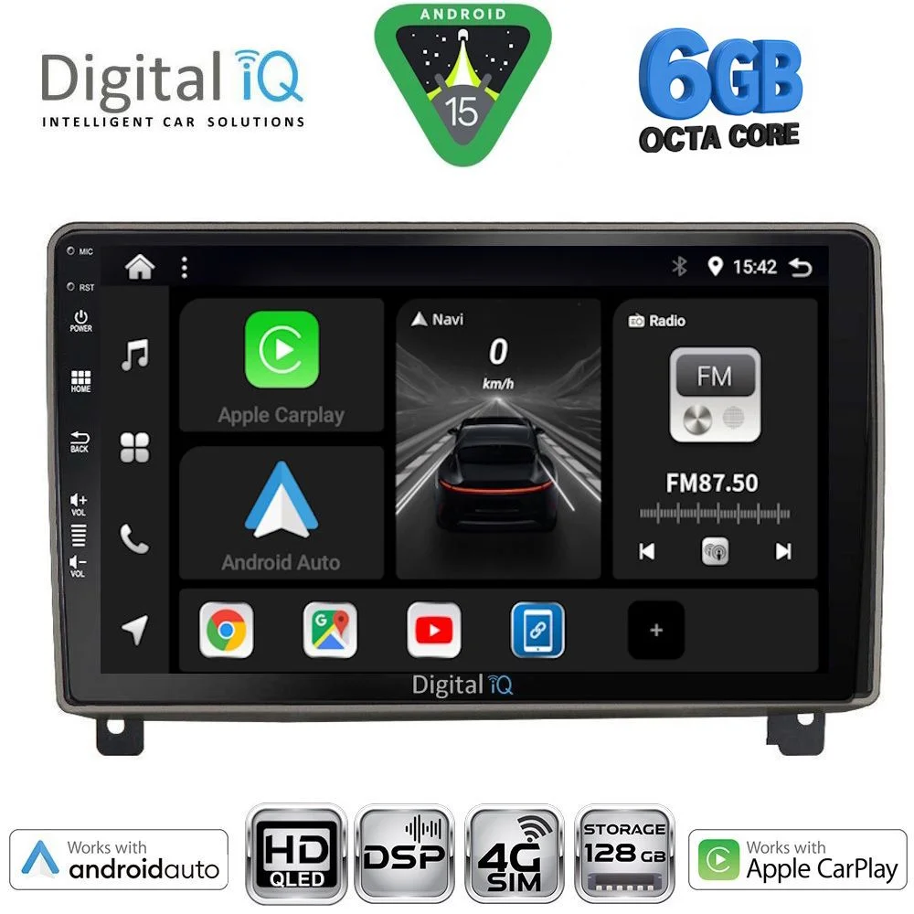 Φωτογραφία προϊόντος: DIGITAL IQ BXF 17517_CPAA (9inc) MULTIMEDIA TABLET for PEUGEOT 407 mod. 2004-2011