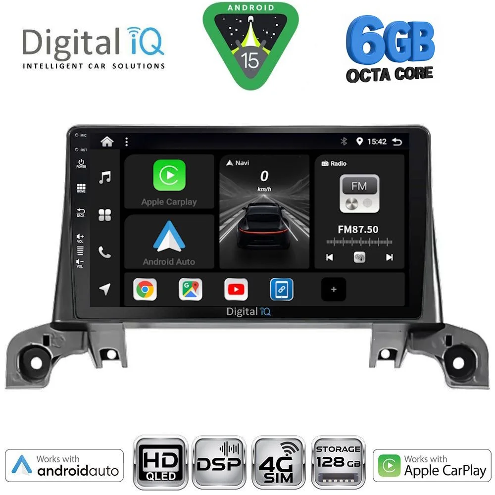 Φωτογραφία προϊόντος: DIGITAL IQ BXF 17519_CPAA (9inc) MULTIMEDIA TABLET for PEUGEOT 3008 - 5008 mod. 2016-2024