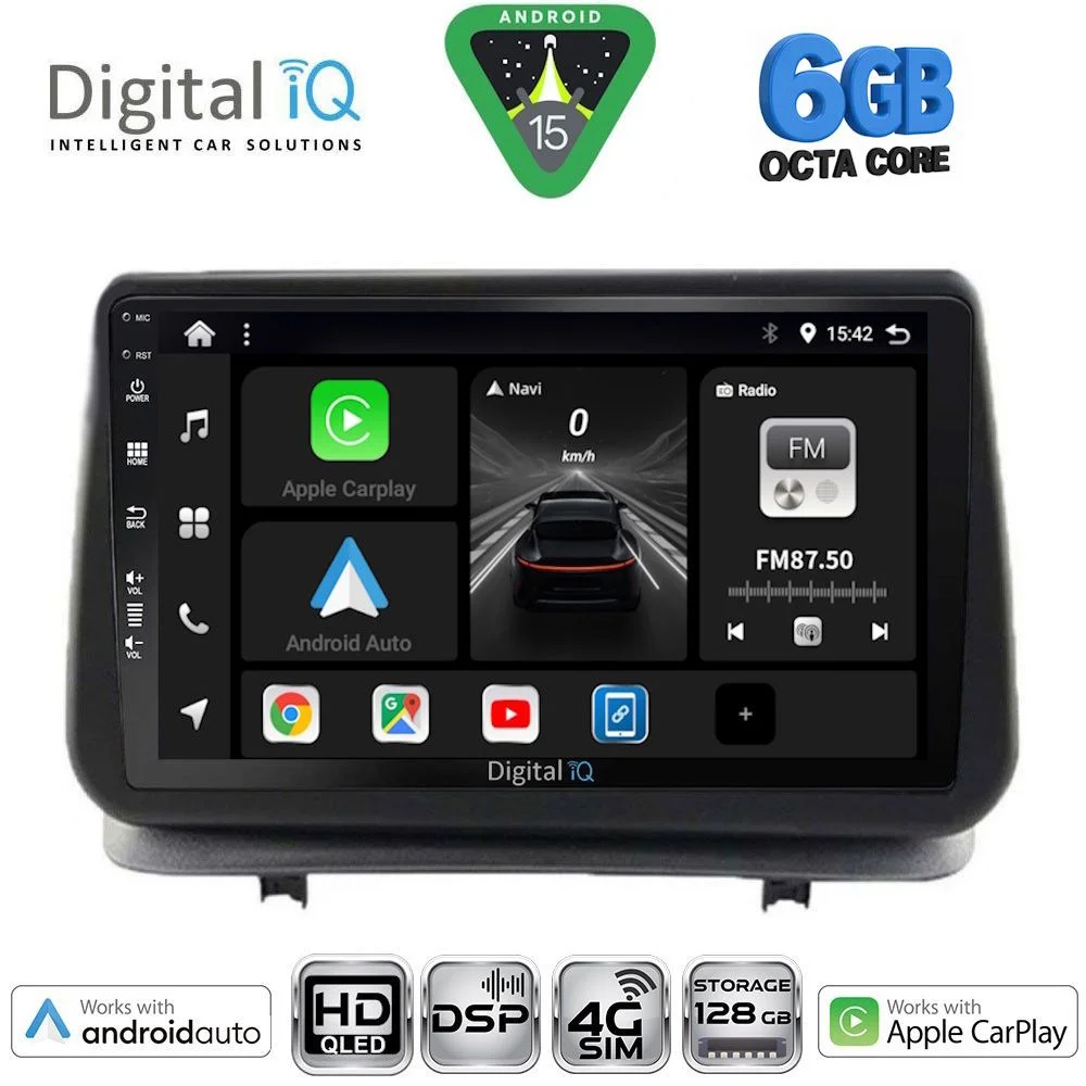 Φωτογραφία προϊόντος: DIGITAL IQ BXF 17543_CPAA (9inc) MULTIMEDIA TABLET for RENAULT CLIO mod. 2005-2011