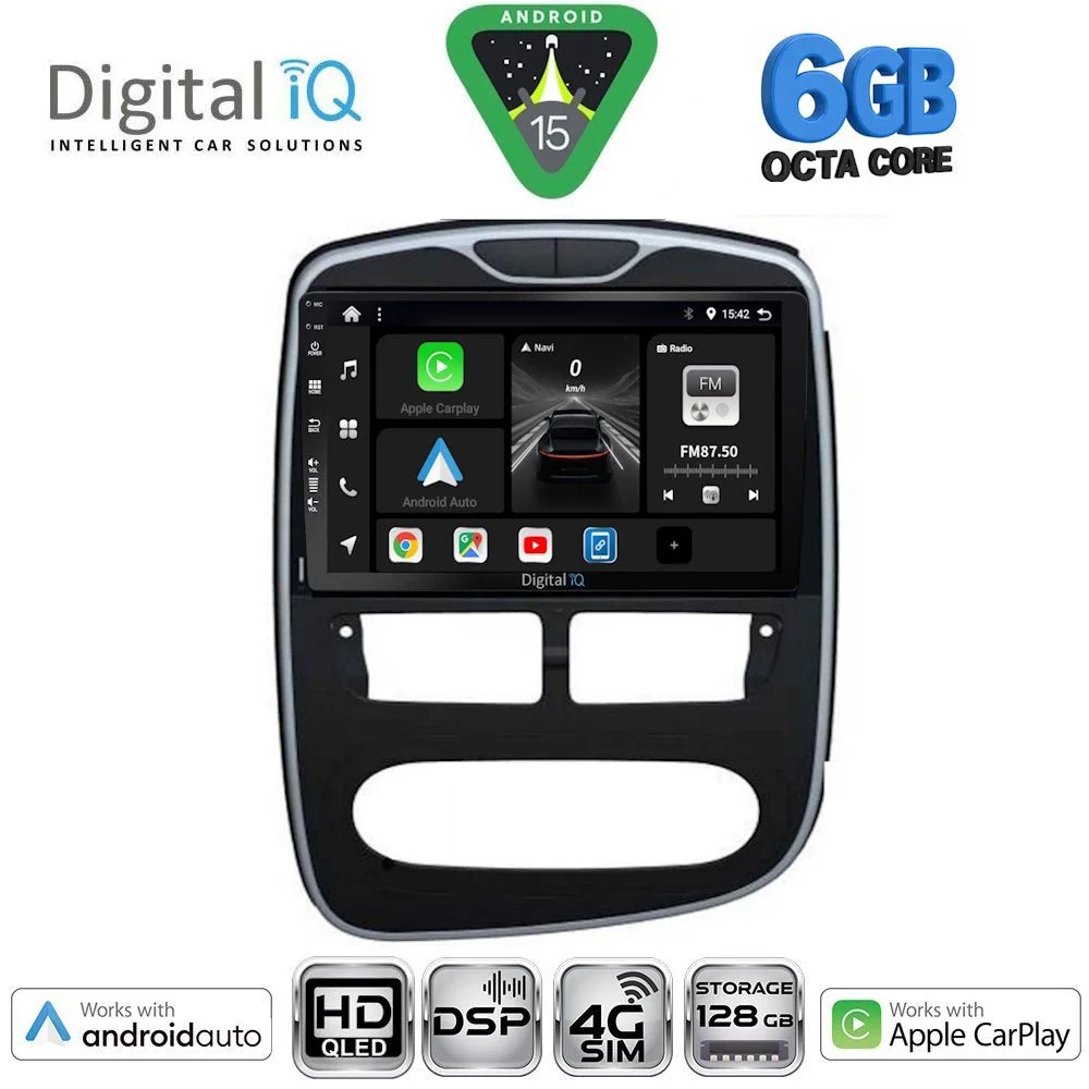 Φωτογραφία προϊόντος: DIGITAL IQ BXF 17544_CPAA (10inc) MULTIMEDIA TABLET for RENAULT CLIO mod. 2012-2015