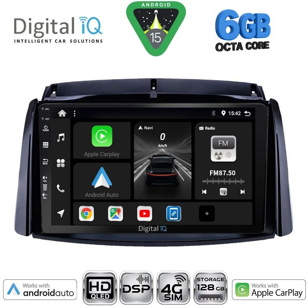 Φωτογραφία προϊόντος: DIGITAL IQ BXF 17551_CPAA (9inc) MULTIMEDIA TABLET for RENAULT KOLEOS mod. 2006-2016