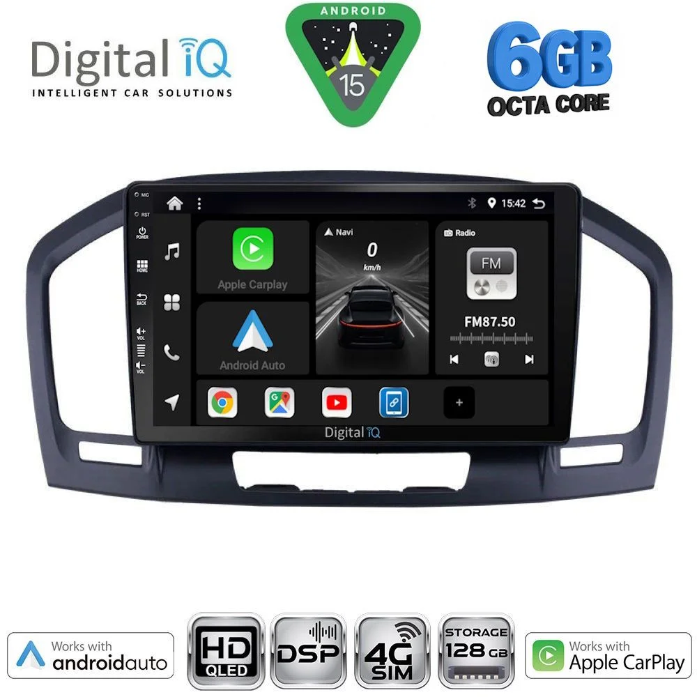 Φωτογραφία προϊόντος: DIGITAL IQ BXF 17491BL_CPAA (9inc) MULTIMEDIA TABLET for OPEL INSIGNIA mod. 2008-2013 (BLACK)