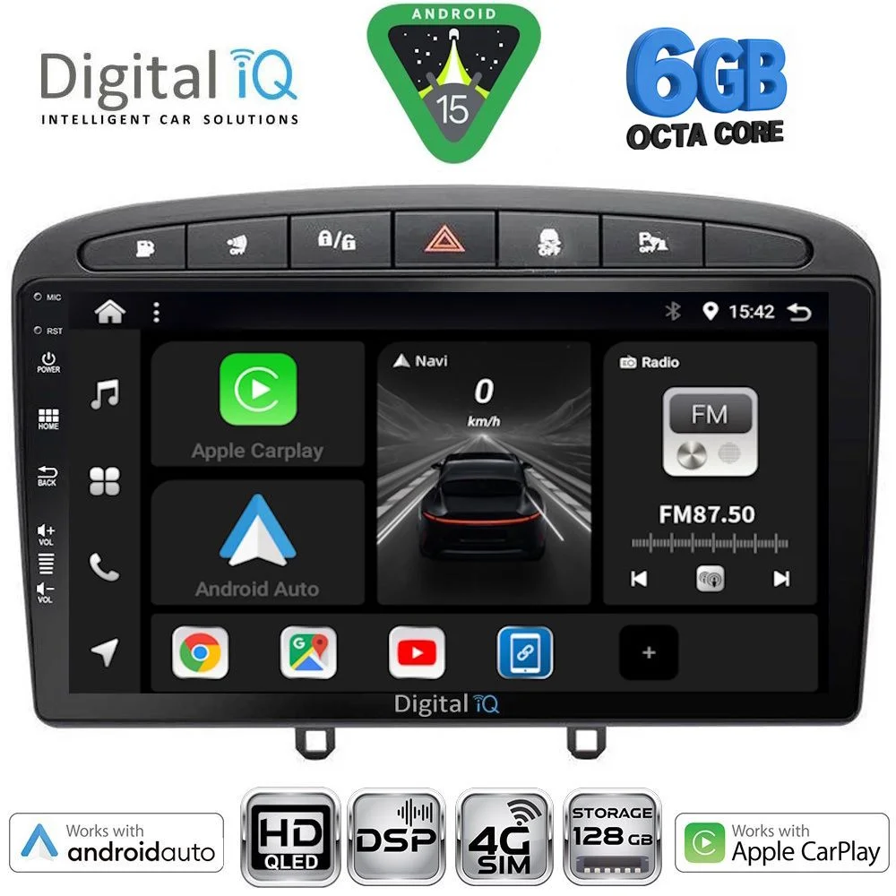 Φωτογραφία προϊόντος: DIGITAL IQ BXF 17513BL_CPAA (9inc) MULTIMEDIA TABLET for PEUGEOT 308 mod. 2007-2012 - RCZ mod. 2009-2015 (BLACK)