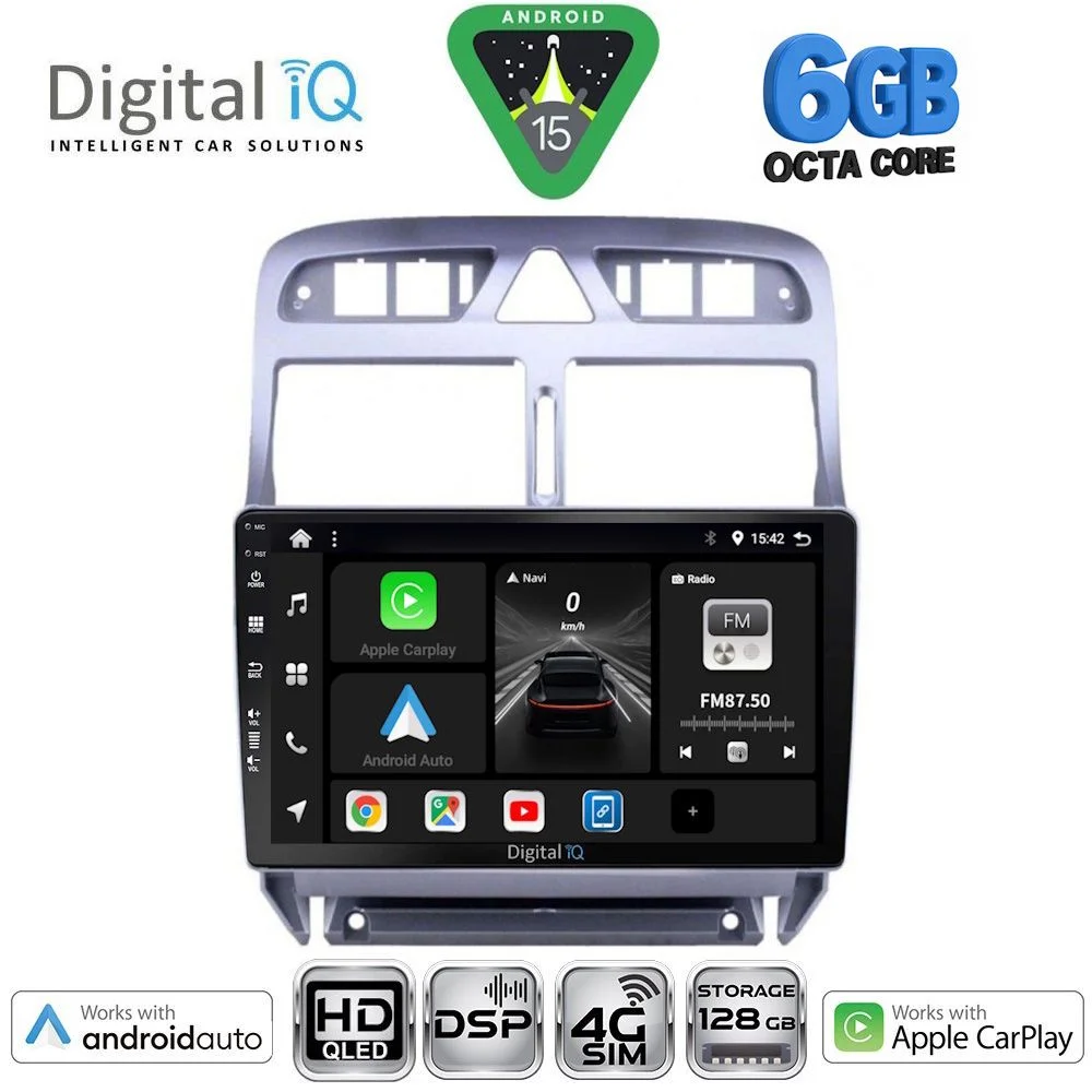 Φωτογραφία προϊόντος: DIGITAL IQ BXF 17512_CPAA (9inc) MULTIMEDIA TABLET for PEUGEOT 307 mod. 2001-2008