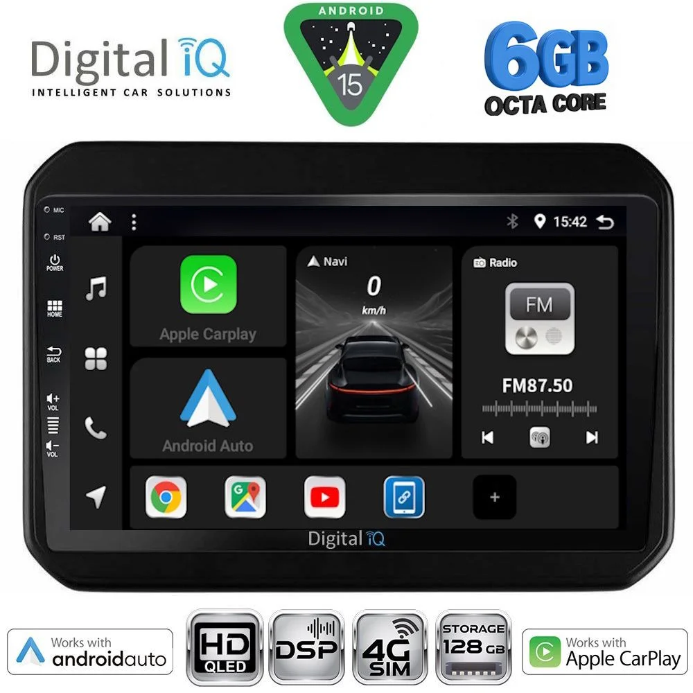 Φωτογραφία προϊόντος: DIGITAL IQ BXF 17676_CPAA (9inc) MULTIMEDIA TABLET for SUZUKI IGNIS mod. 2016-2026