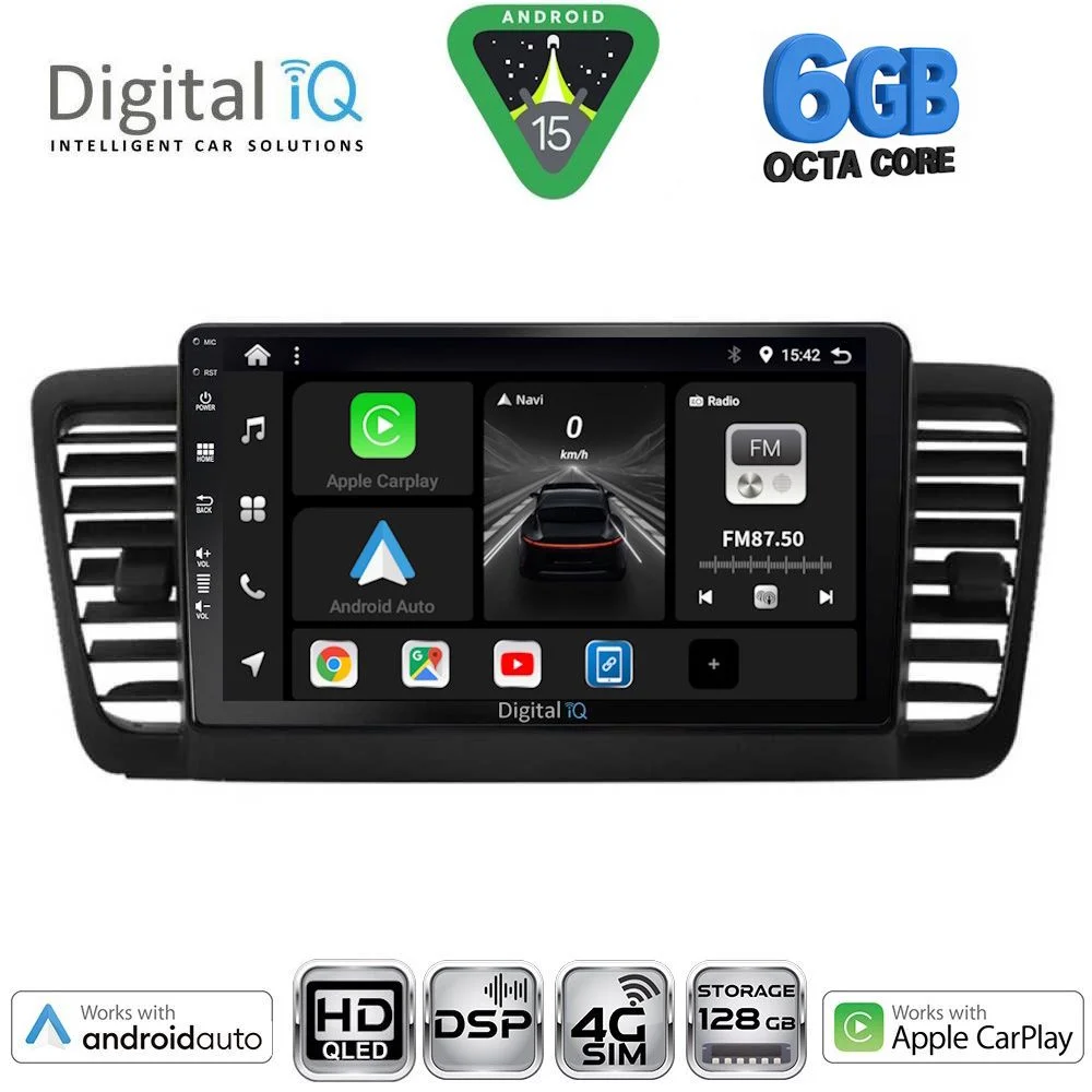 Φωτογραφία προϊόντος: DIGITAL IQ BXF 17665_CPAA (9inc) MULTIMEDIA TABLET for SUBARU LEGACY - OUTBACK mod. 2002-2008