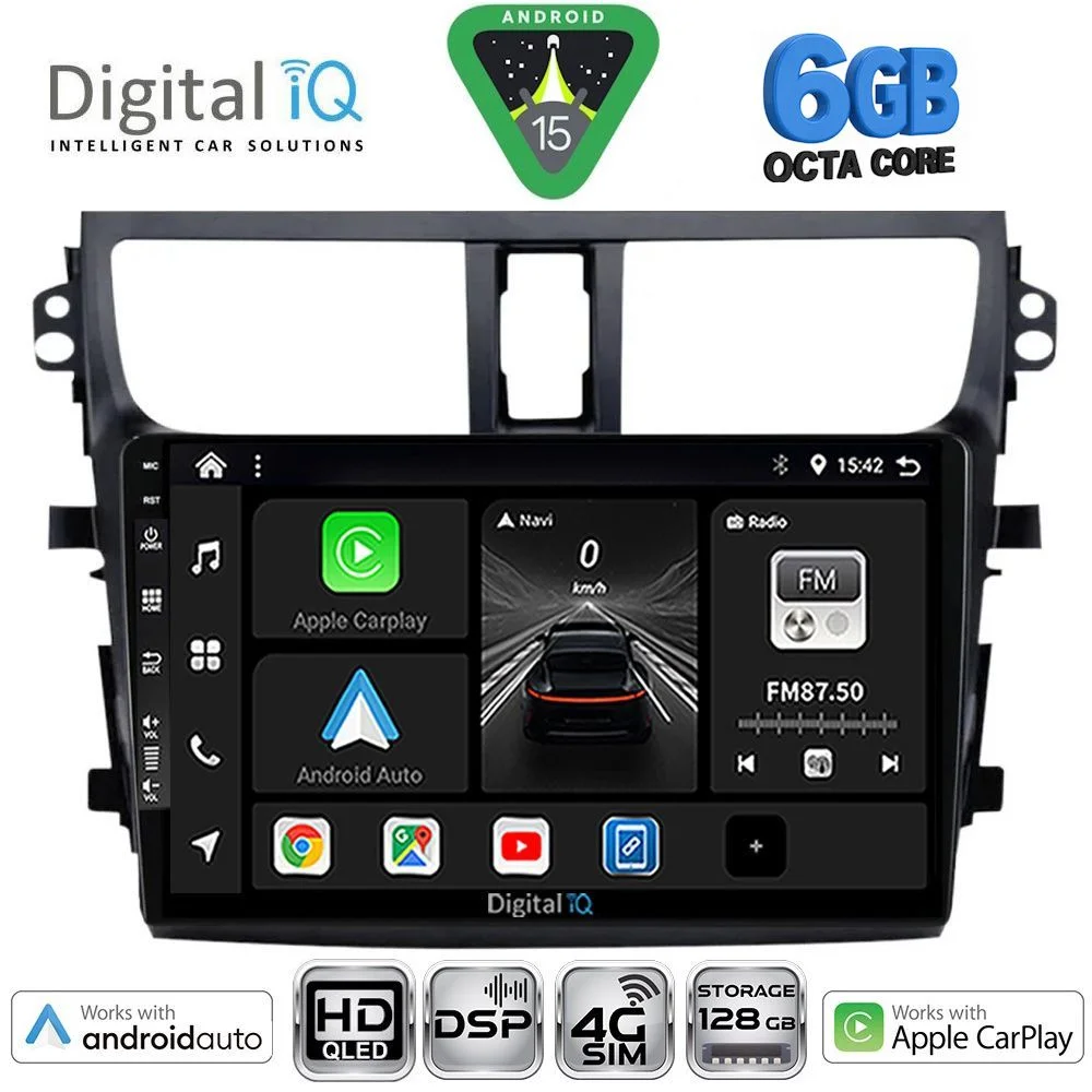 Φωτογραφία προϊόντος: DIGITAL IQ BXF 17674_CPAA (9inc) MULTIMEDIA TABLET for SUZUKI CELERIO mod. 2015-2021