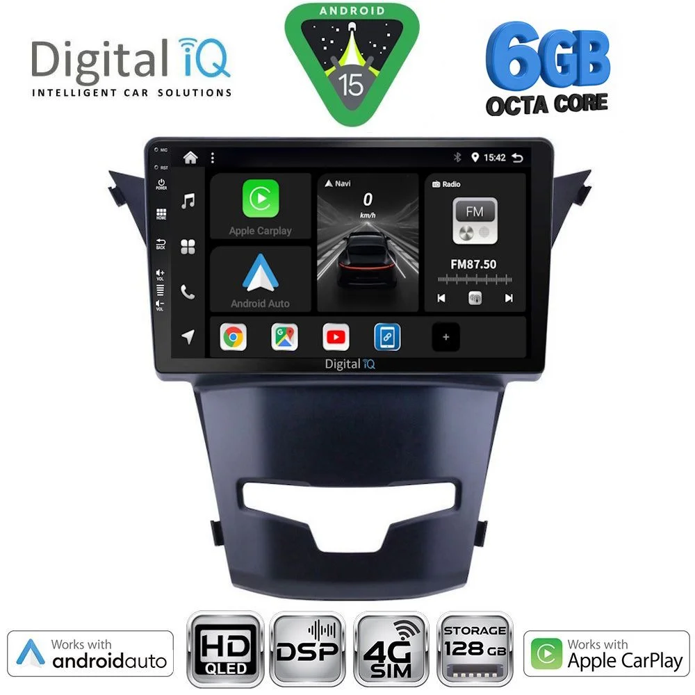 Φωτογραφία προϊόντος: DIGITAL IQ BXF 17653_CPAA (9inc) MULTIMEDIA TABLET for SSANGYONG KORANDO mod. 2014-2019