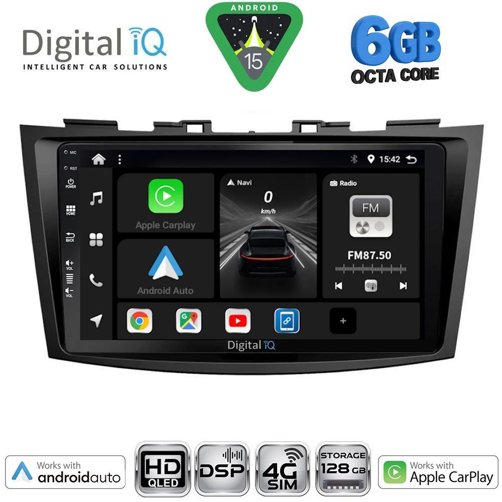 Φωτογραφία προϊόντος: DIGITAL IQ BXF 17685_CPAA (9inc) MULTIMEDIA TABLET for SUZUKI SWIFT mod. 2011-2016