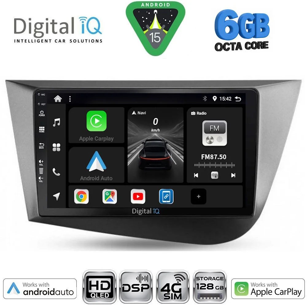 Φωτογραφία προϊόντος: DIGITAL IQ BXF 17574_CPAA (9inc) MULTIMEDIA TABLET for SEAT LEON mod. 2005-2012