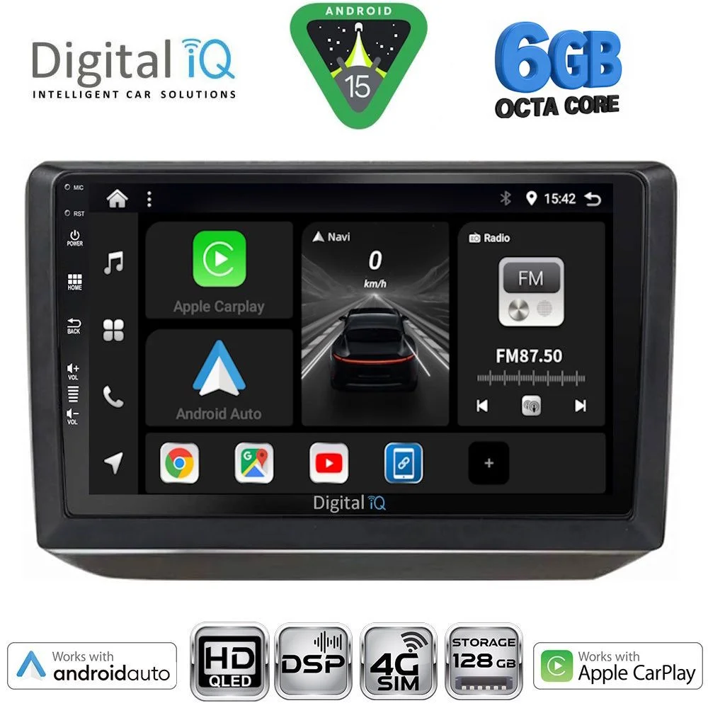 Φωτογραφία προϊόντος: DIGITAL IQ BXF 17581_CPAA (10inc) MULTIMEDIA TABLET for SKODA FABIA mod. 2008-2014