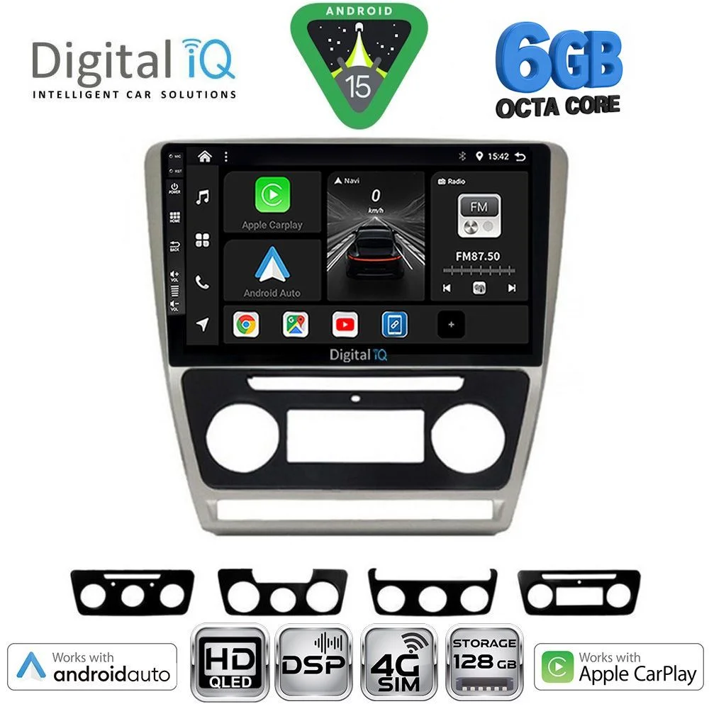 Φωτογραφία προϊόντος: DIGITAL IQ BXF 17595SL_CPAA (10inc) MULTIMEDIA TABLET for SKODA OCTAVIA 5 mod. 2005-2012 (SILVER)