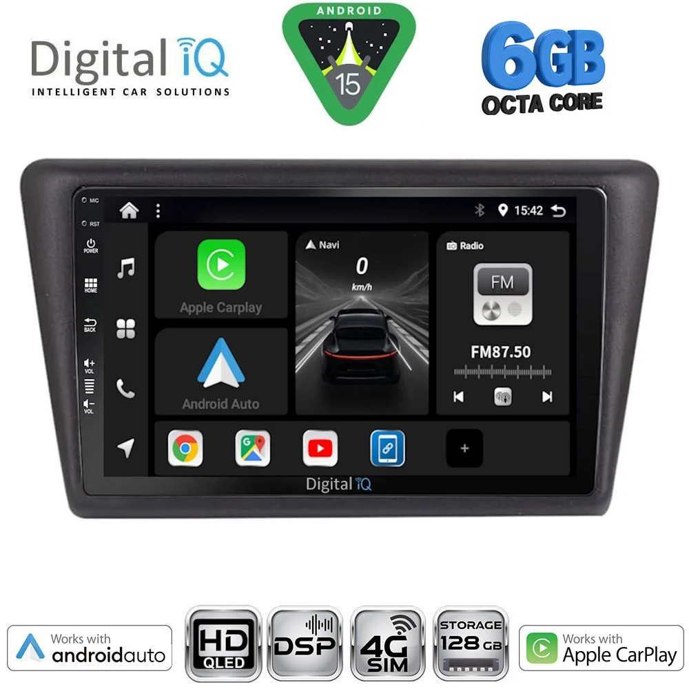 Φωτογραφία προϊόντος: DIGITAL IQ BXF 17600_CPAA (9inc) MULTIMEDIA TABLET for SKODA RAPID SPACEBACK mod. 2014-2019