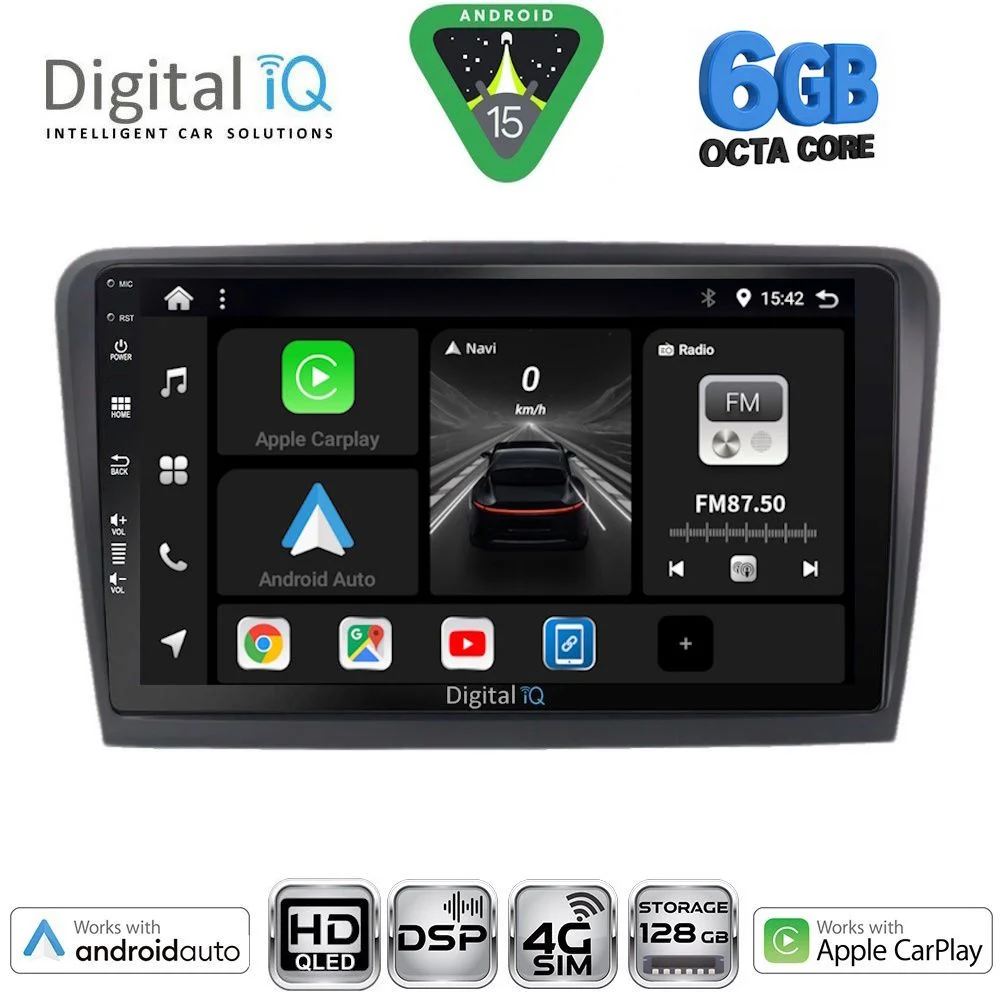 Φωτογραφία προϊόντος: DIGITAL IQ BXF 17601_CPAA (9inc) MULTIMEDIA TABLET for SKODA RAPID mod. 2012-2023