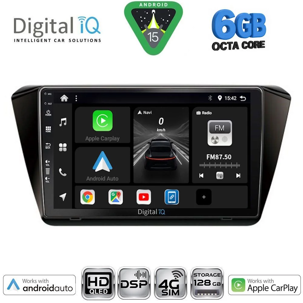 Φωτογραφία προϊόντος: DIGITAL IQ BXF 17605_CPAA (10inc) MULTIMEDIA TABLET for SKODA SUPERB mod. 2015-2023